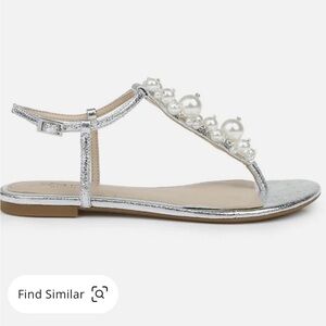 BADGLEY MISCHKA Womens Flat Ankle Strap T-Strap Sandals